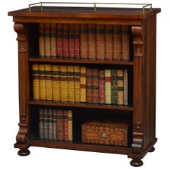 William IV Rosewood Open Bookcase