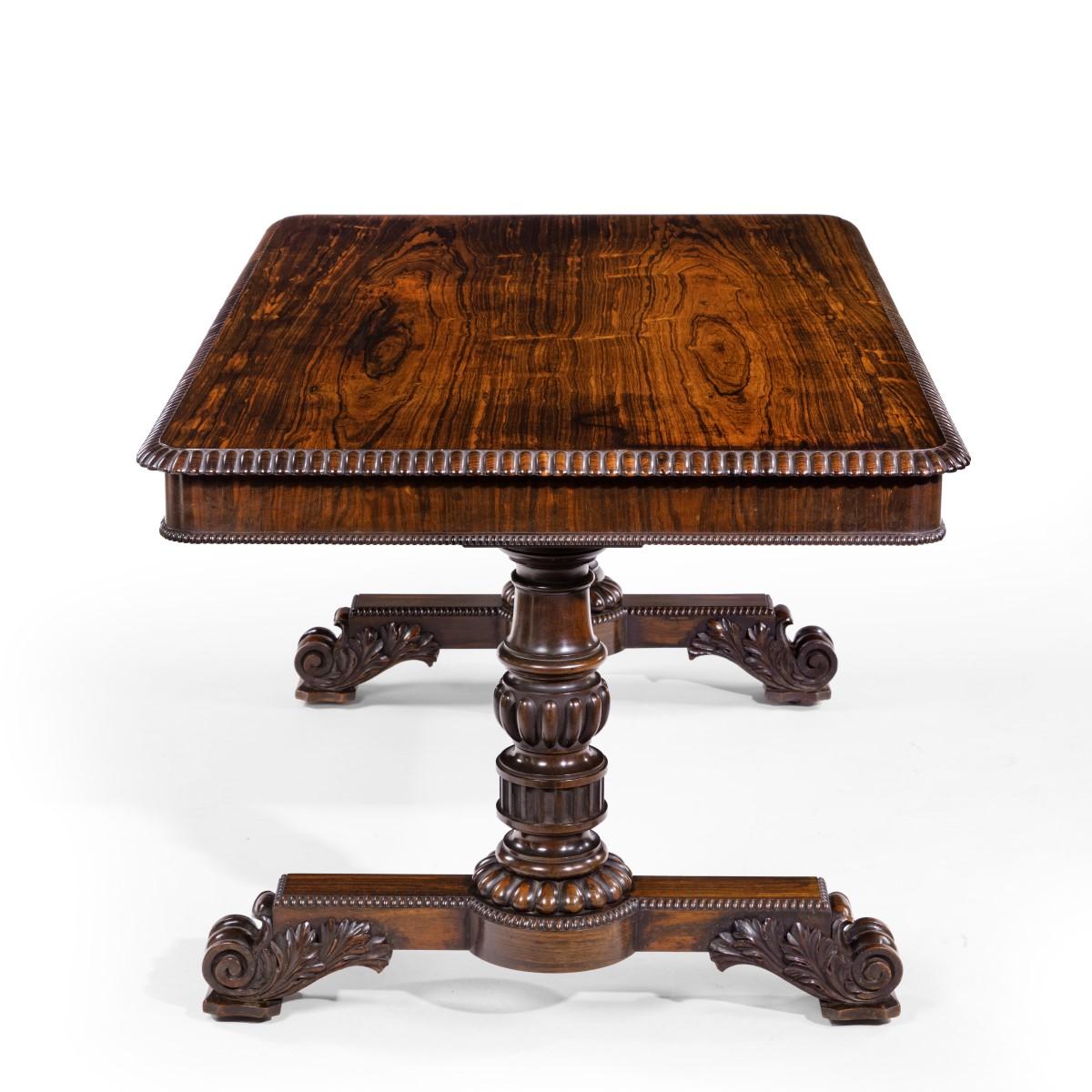 William iv Rosewood Partners’ Library Table by Gillows In Good Condition In Lymington, Hampshire