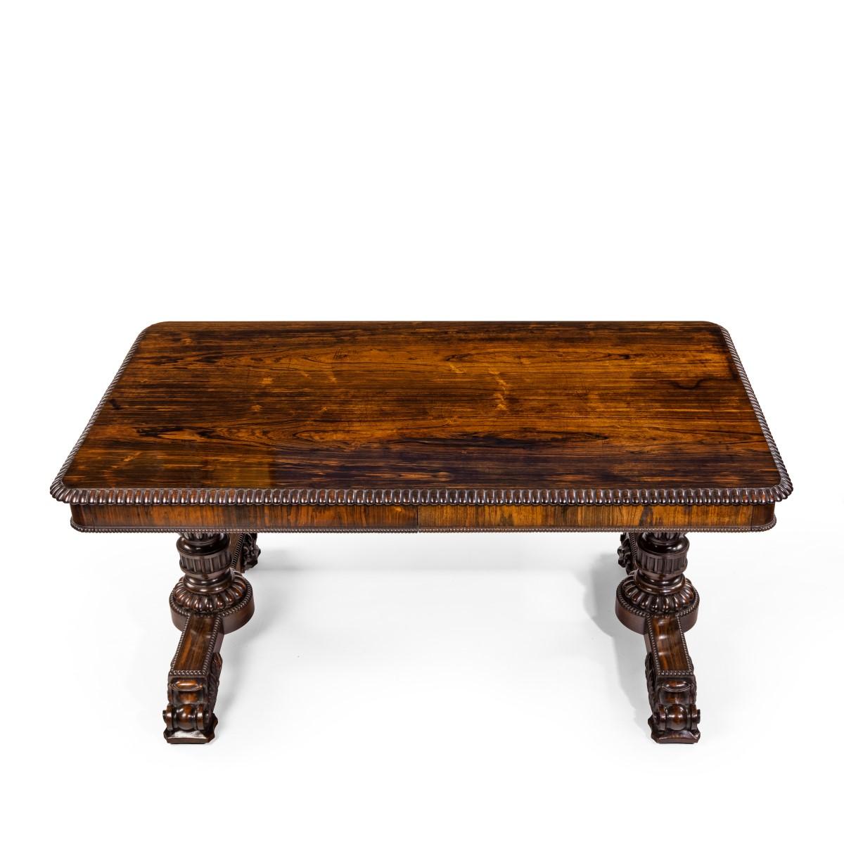 William iv Rosewood Partners’ Library Table by Gillows 2