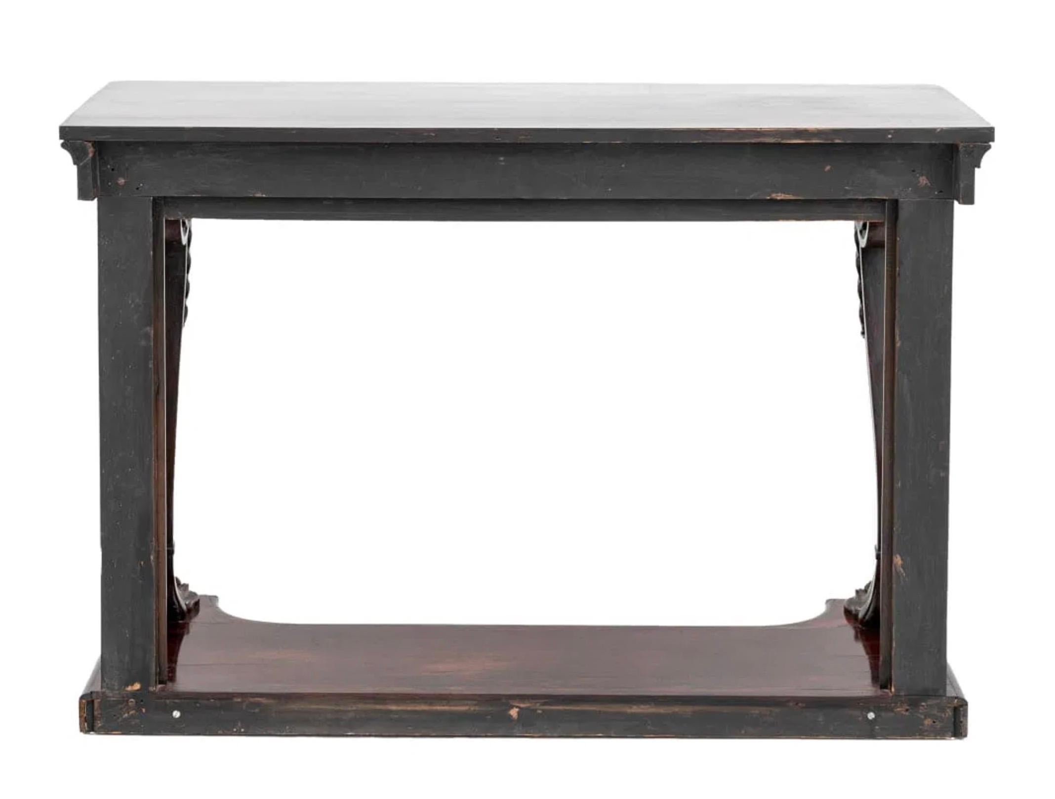 William IV Rosewood Pier / Console Table Bon état - En vente à New York, NY