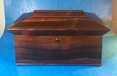 William IV Rosewood Sarcophagus Tea Caddy
