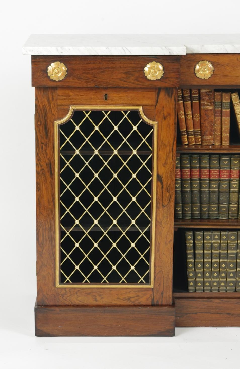English William IV Rosewood Side Cabinet, circa 1830 For Sale