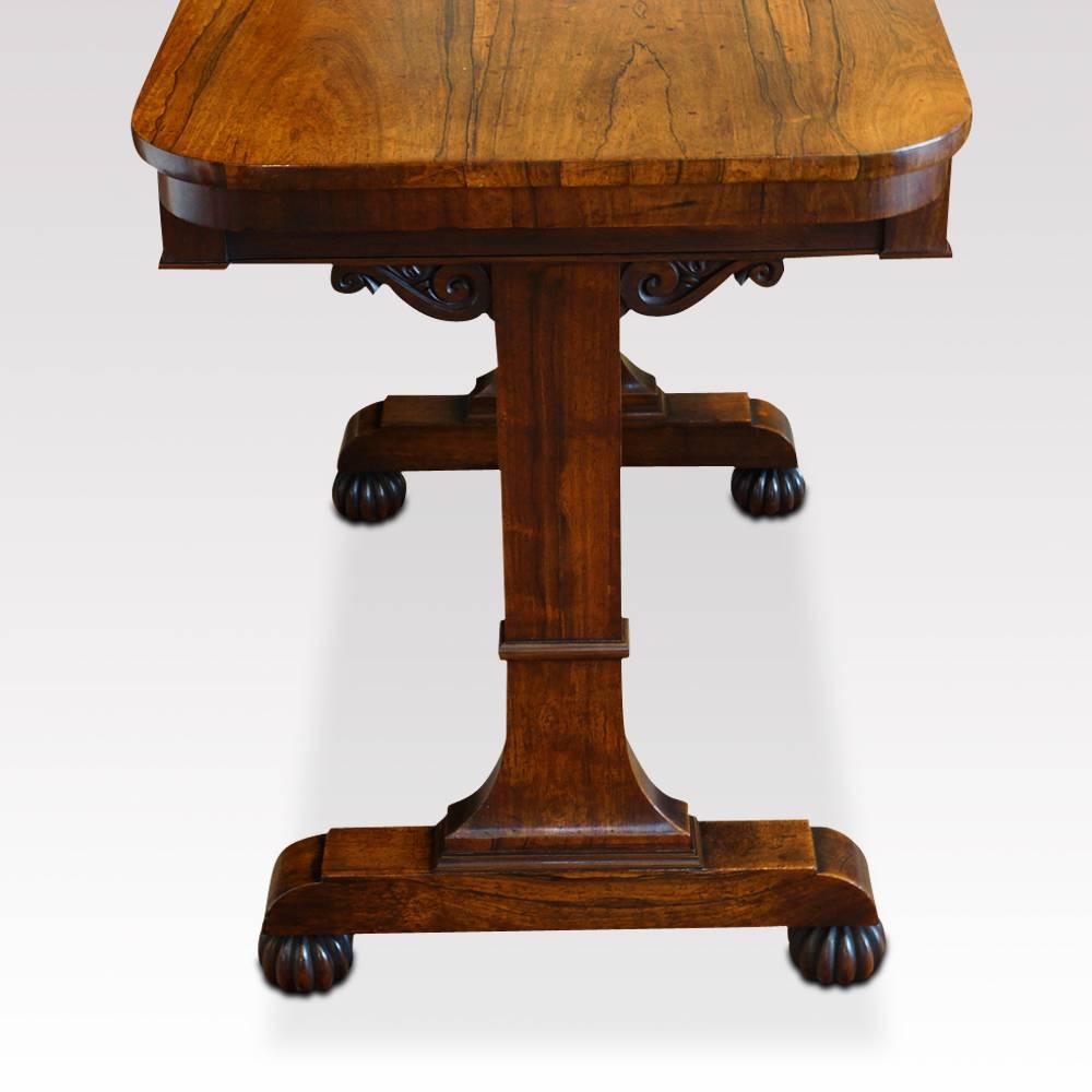 William IV Rosewood Small Library Table In Excellent Condition For Sale In Salisbury, Wiltshire