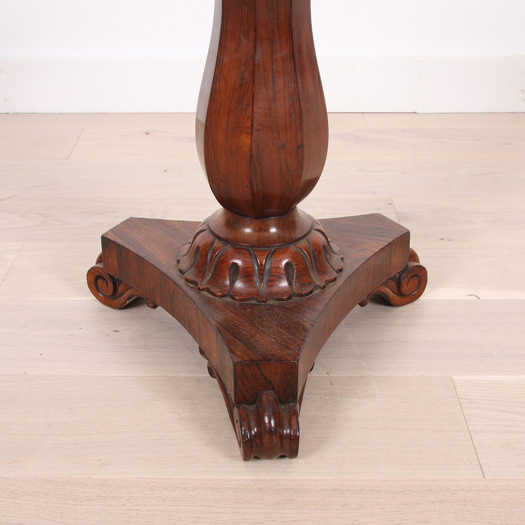 English William IV Rosewood Stool For Sale