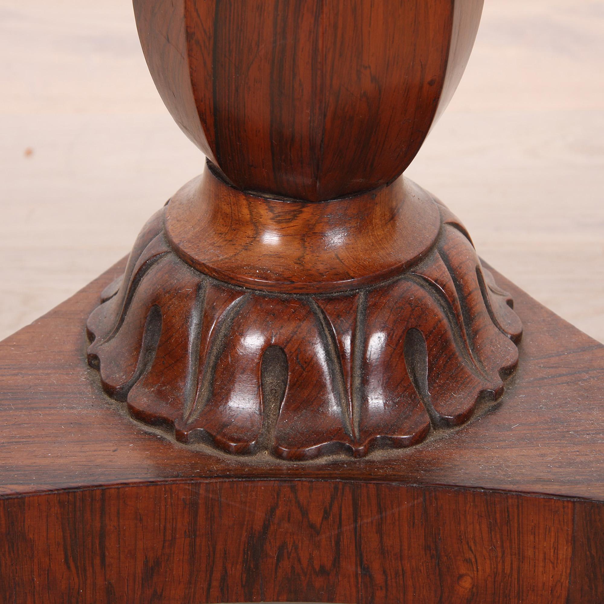 19th Century William IV Rosewood Stool For Sale
