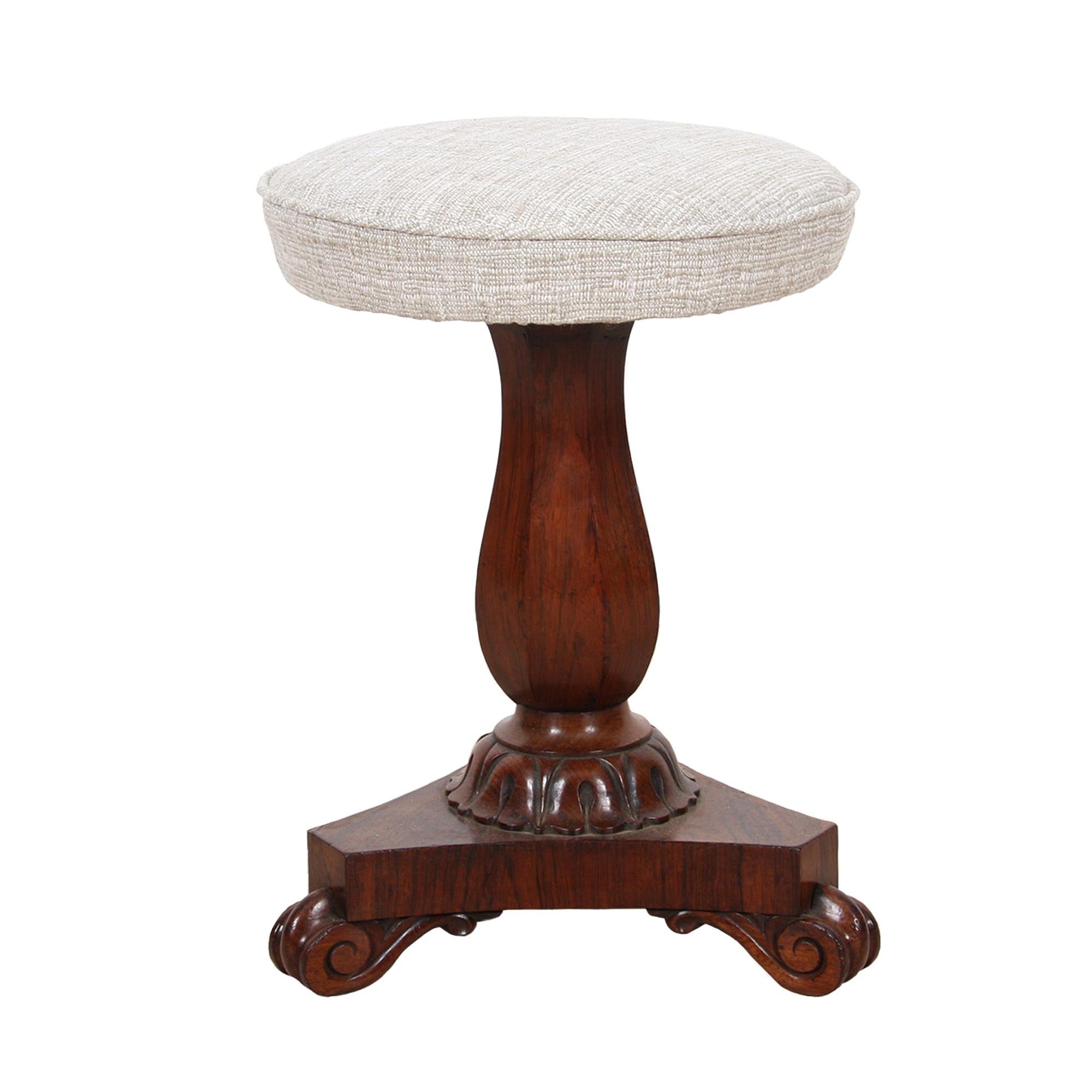William IV Rosewood Stool For Sale