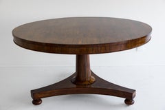 William IV Rosewood Tilt-Top Centre Table on Tripartite Pedestal, c.1835