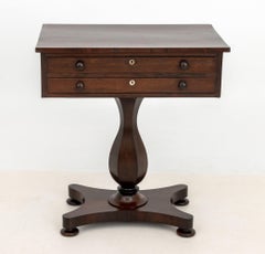 William IV Rosewood Work Table, Early 19th Century