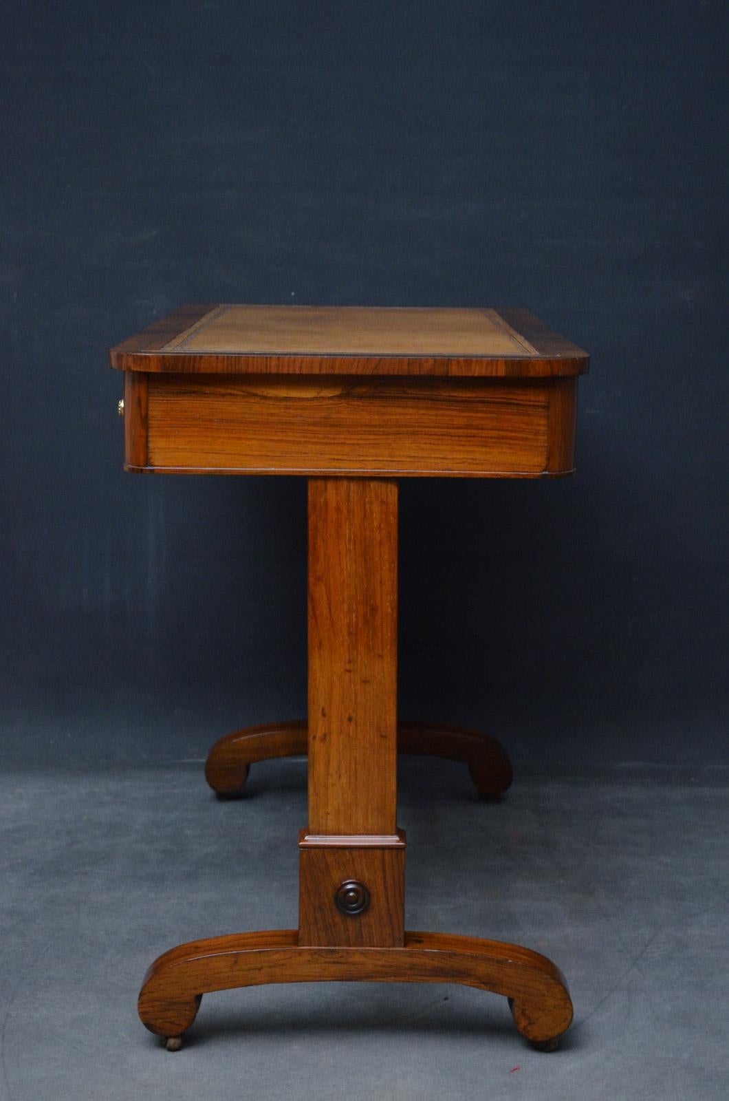William iv Rosewood Writing Table 3