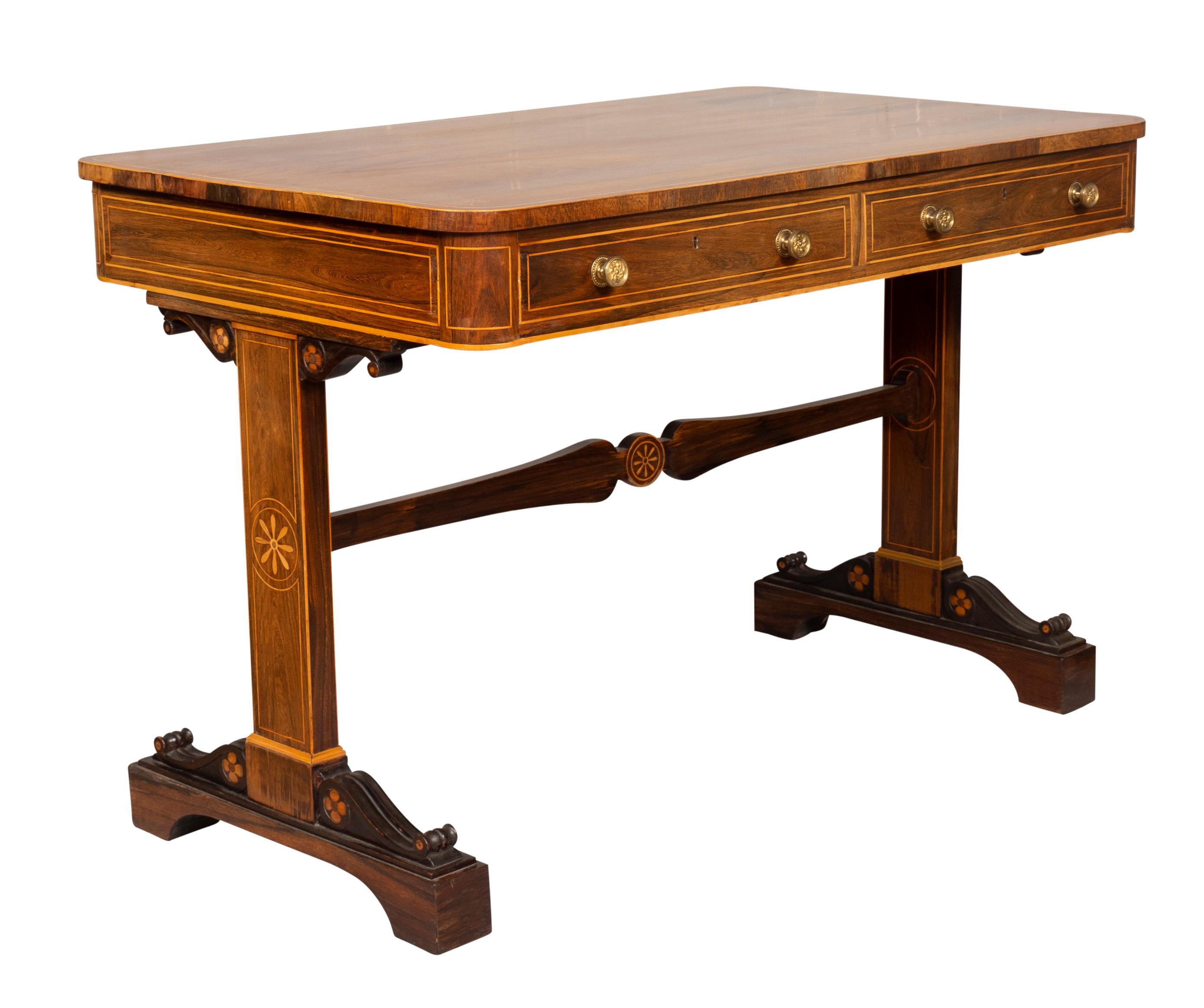 William IV Rosewood Writing Table For Sale 5