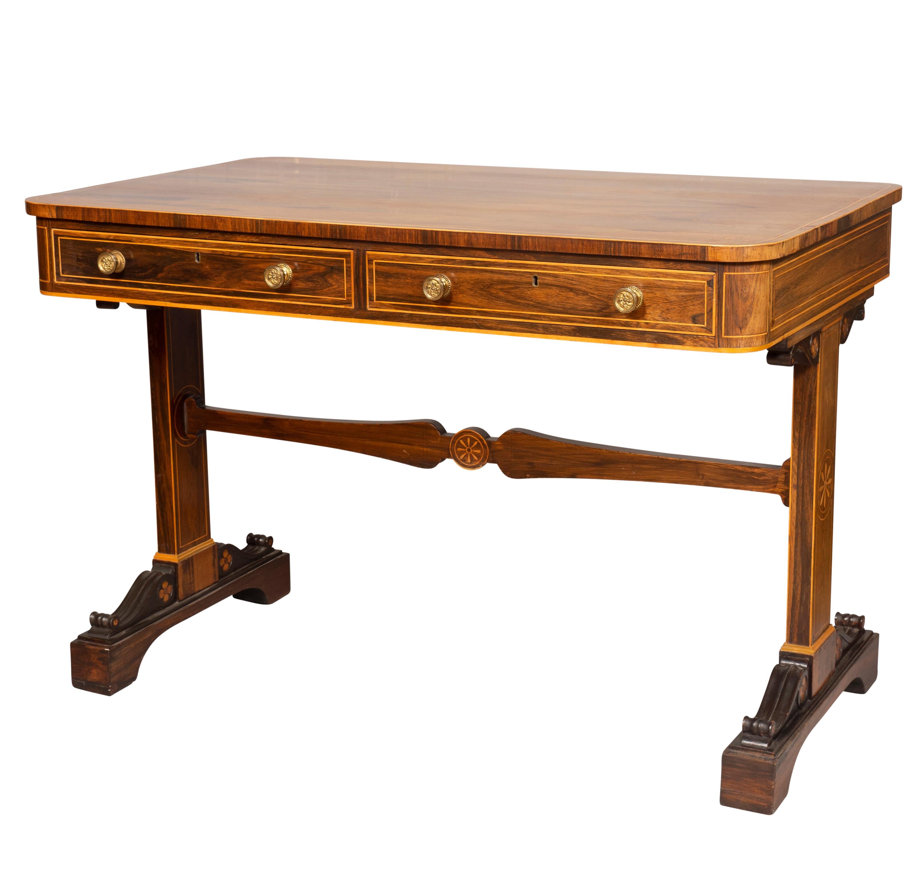 William IV Rosewood Writing Table For Sale 7