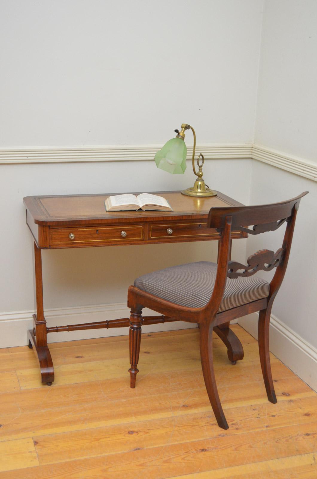 William iv Rosewood Writing Table 6