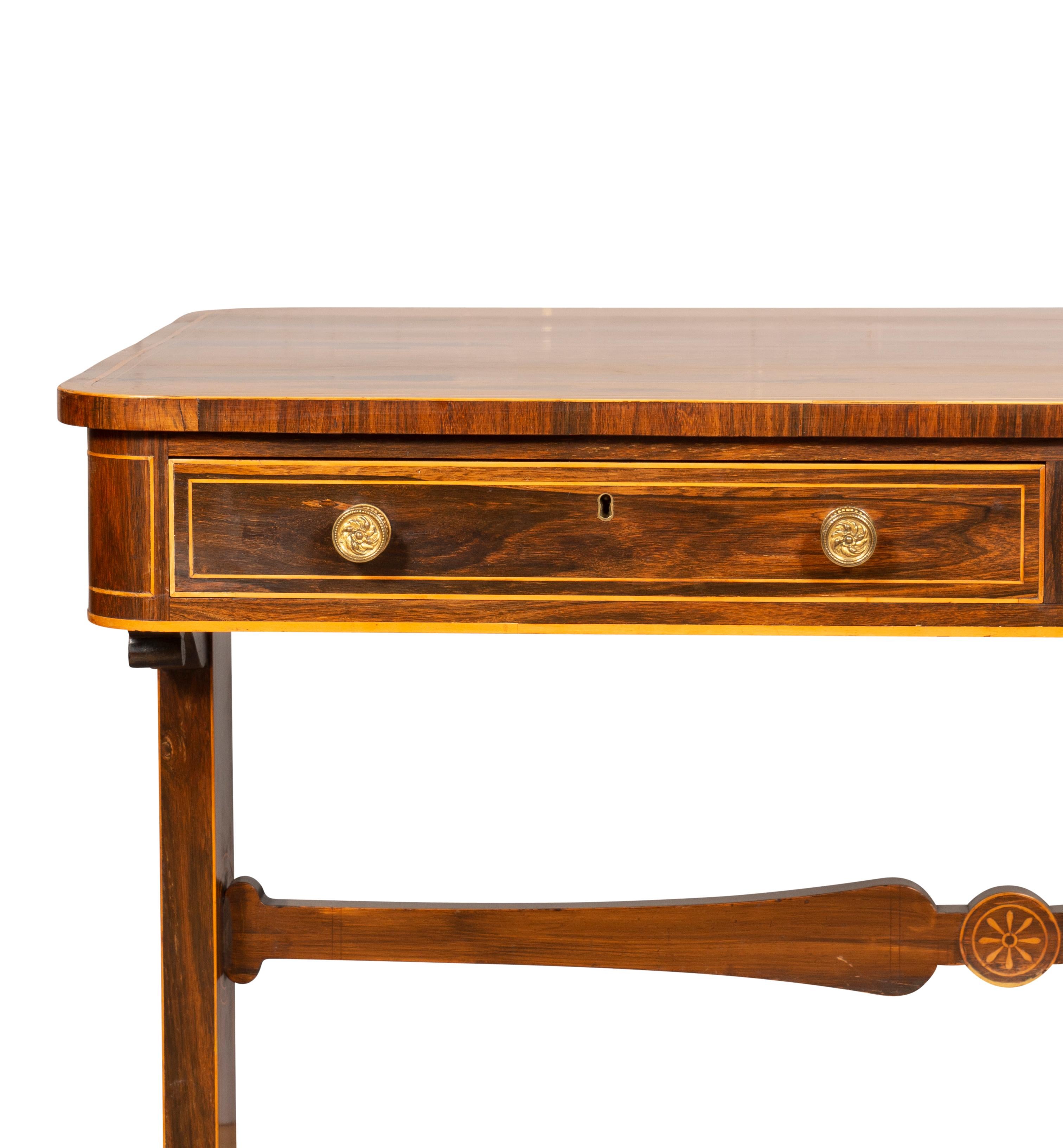 William IV Rosewood Writing Table For Sale 8