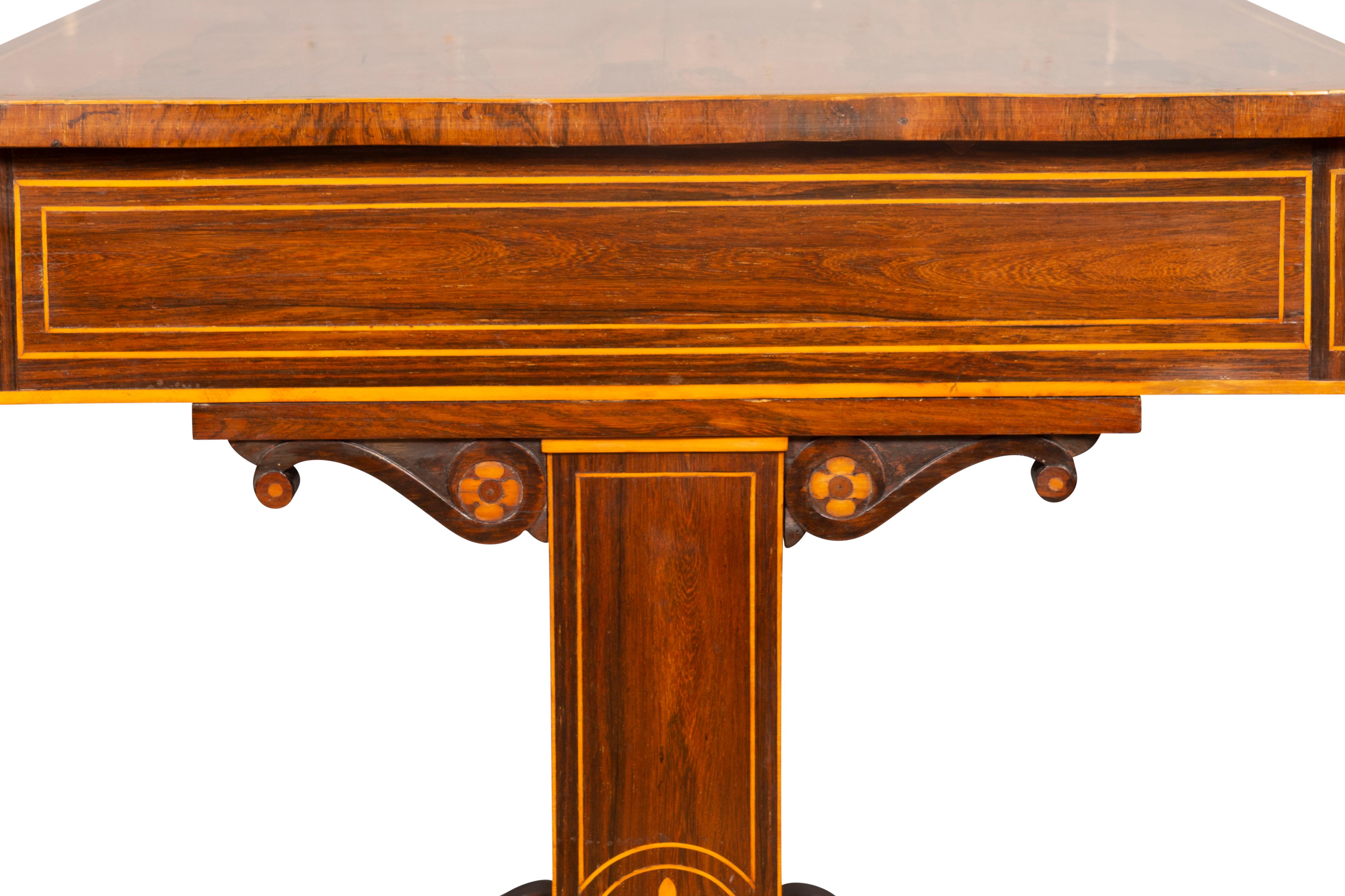 William IV Rosewood Writing Table For Sale 12