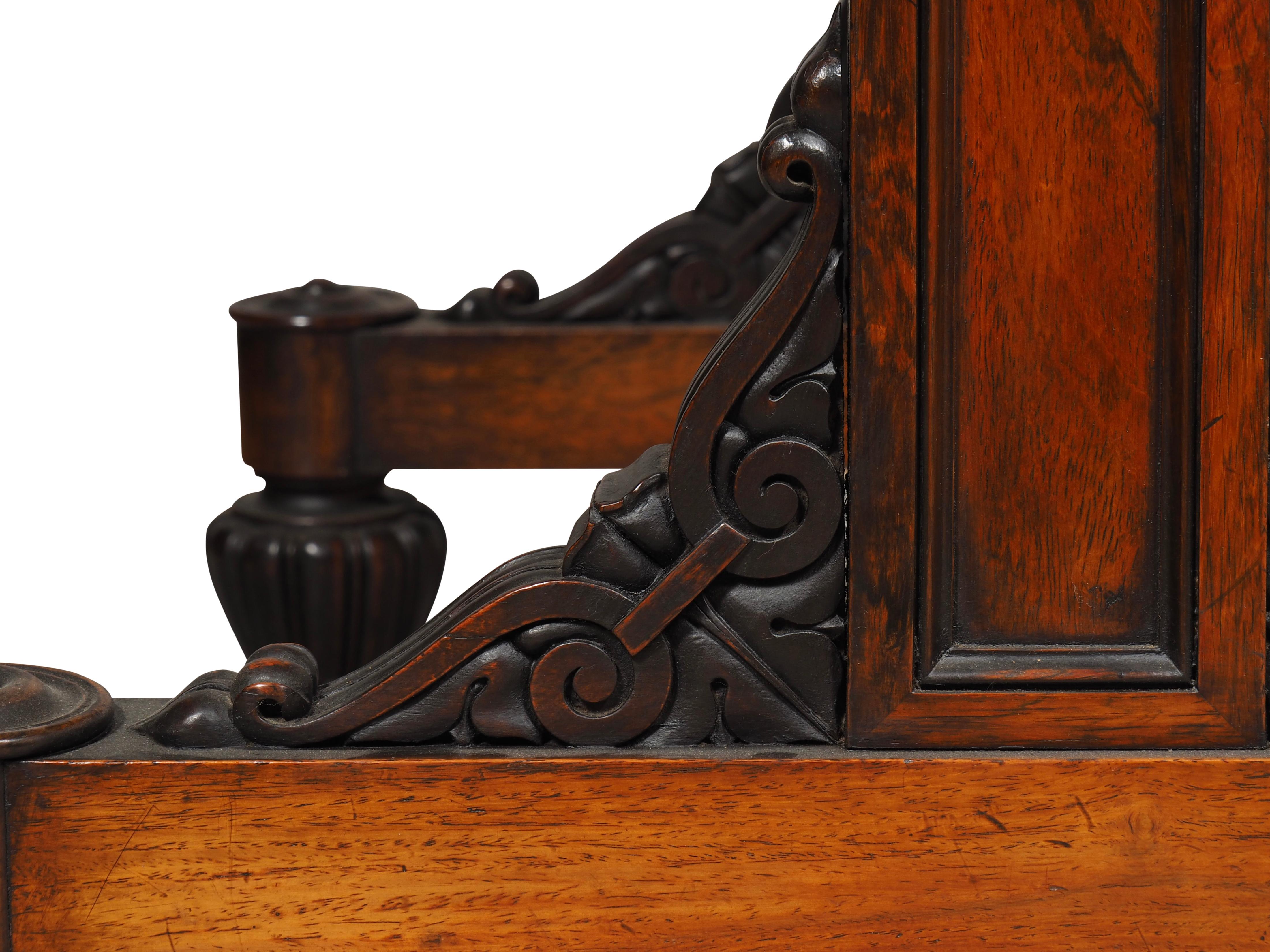 Table à écrire William IV en bois de rose en vente 11