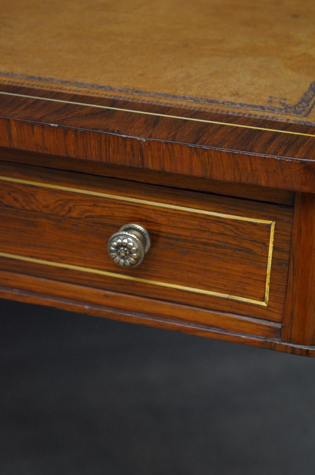 Mid-19th Century William iv Rosewood Writing Table