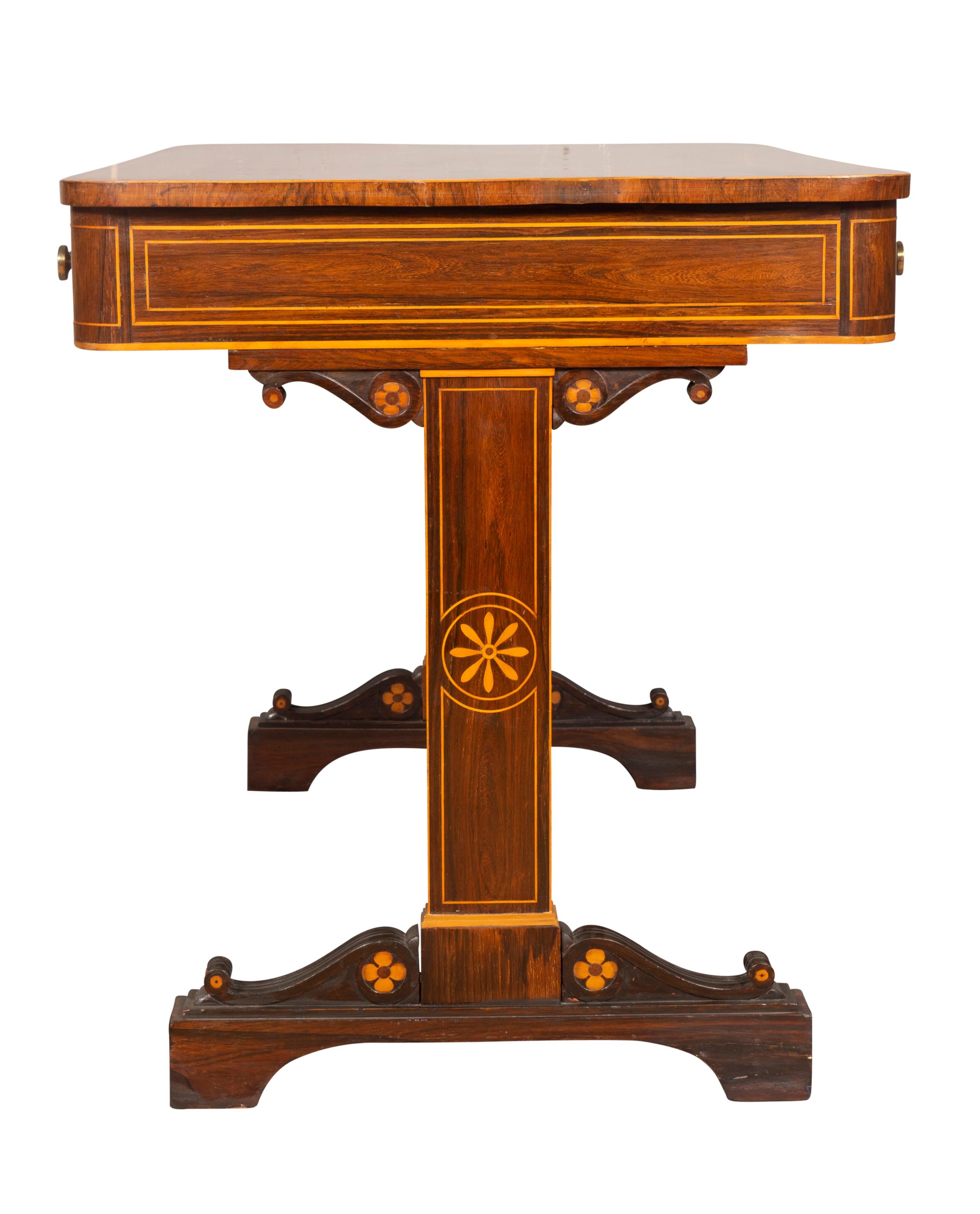 William IV Rosewood Writing Table For Sale 2