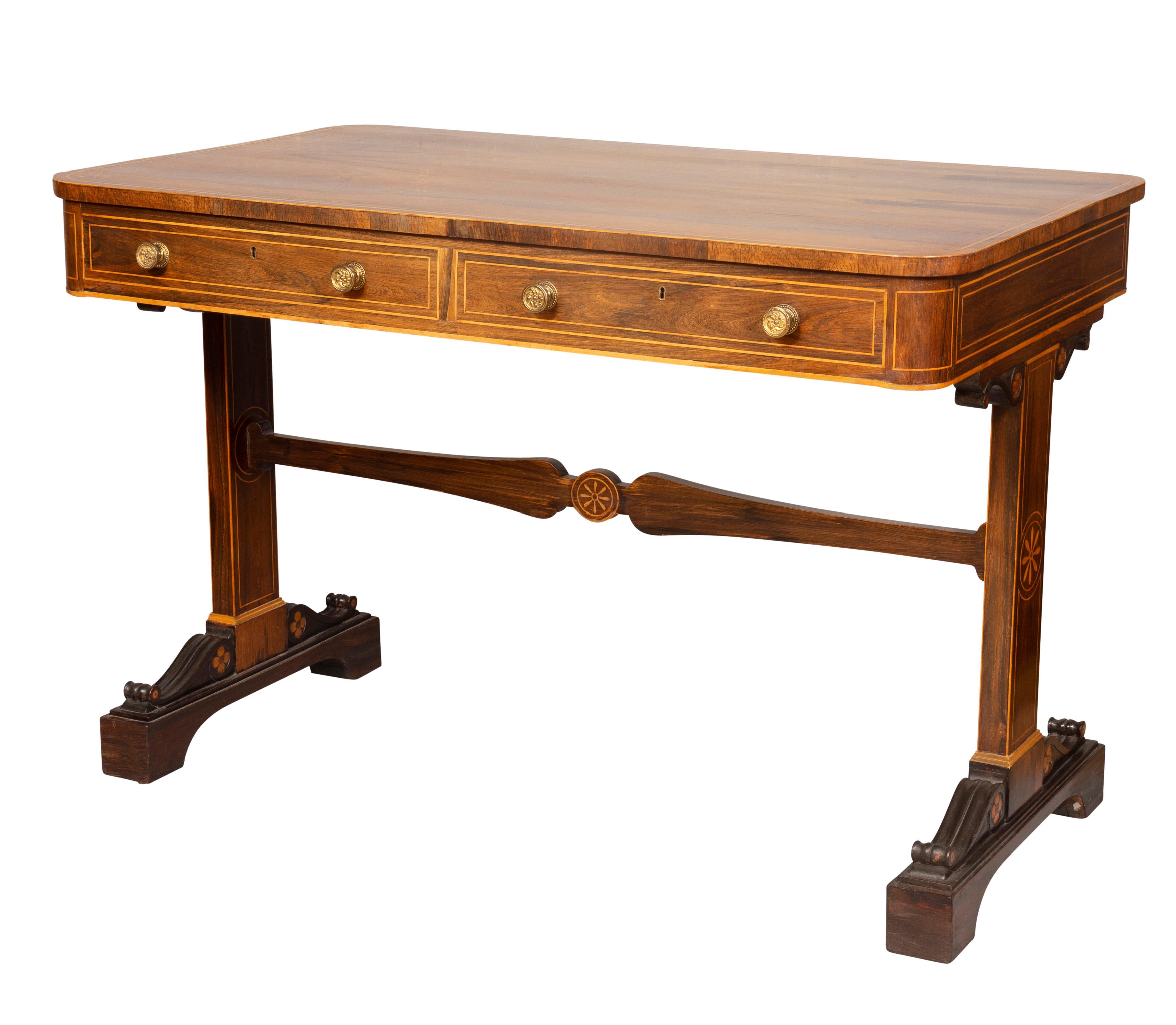 William IV Rosewood Writing Table For Sale 3