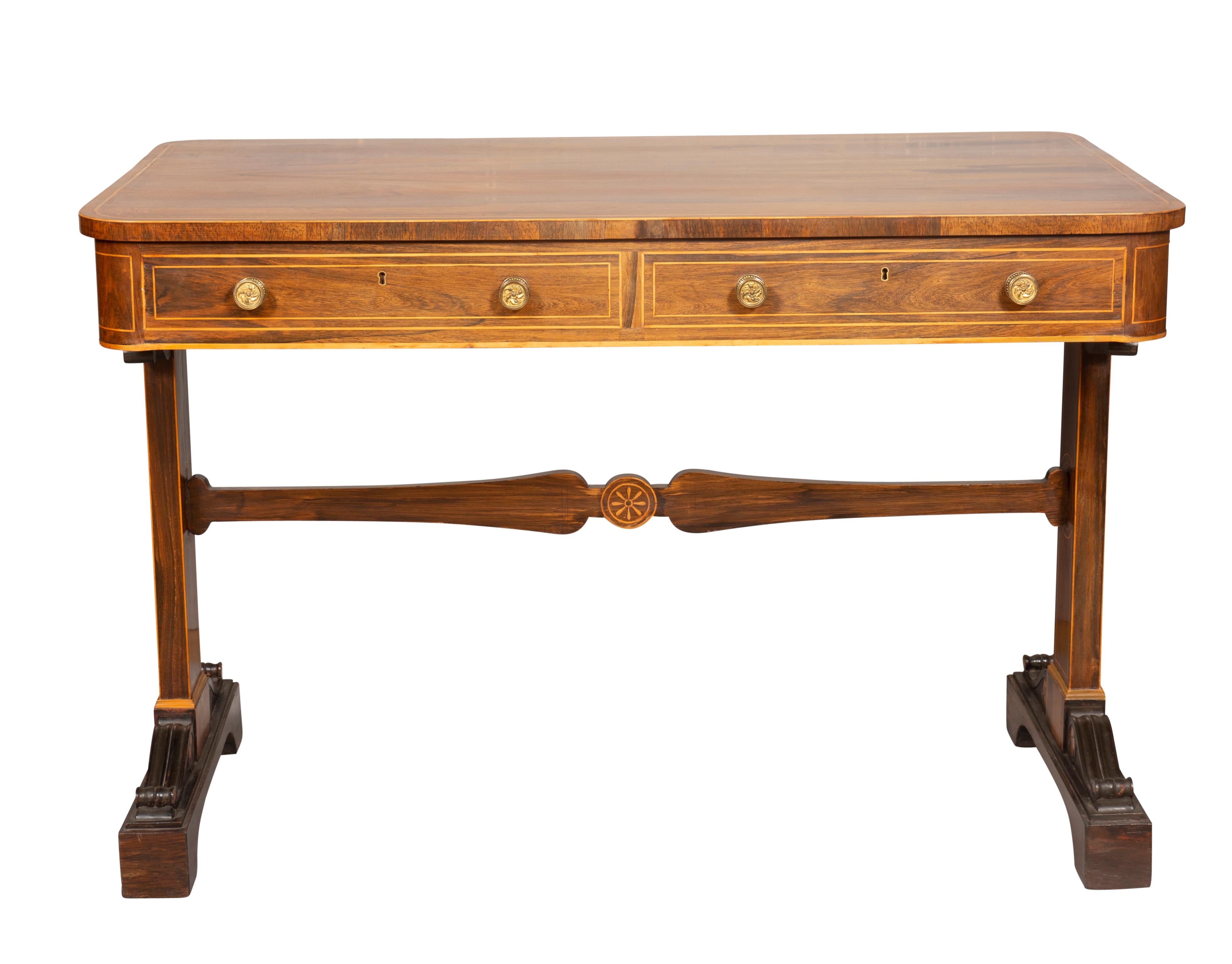 William IV Rosewood Writing Table For Sale 4