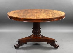 William IV Round Rosewood Breakfast Table