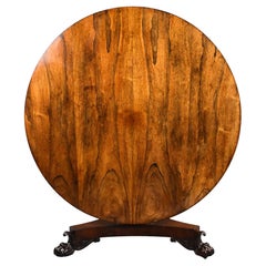 Antique William IV Round Rosewood Breakfast Table