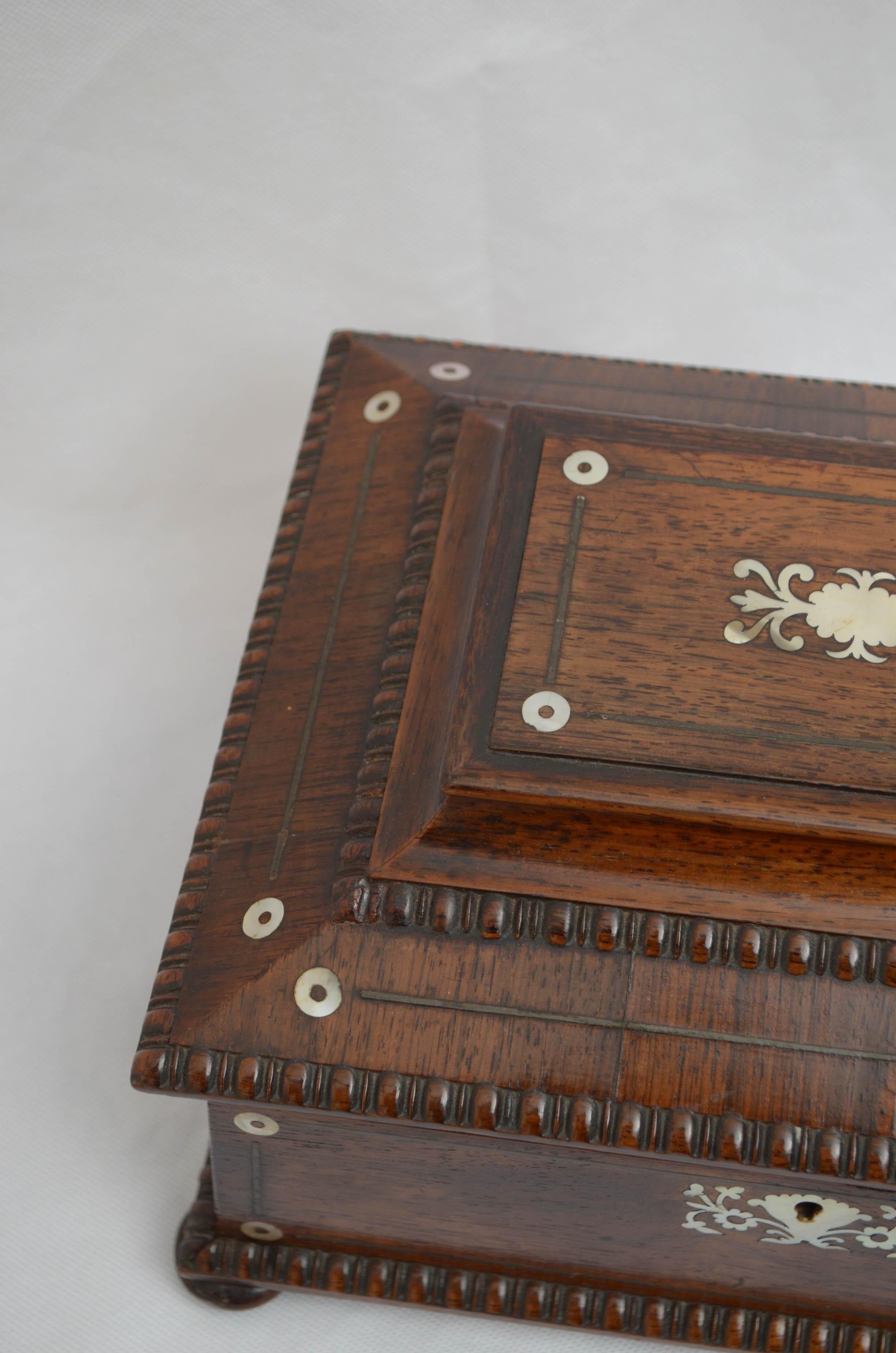 rosewood jewelry box
