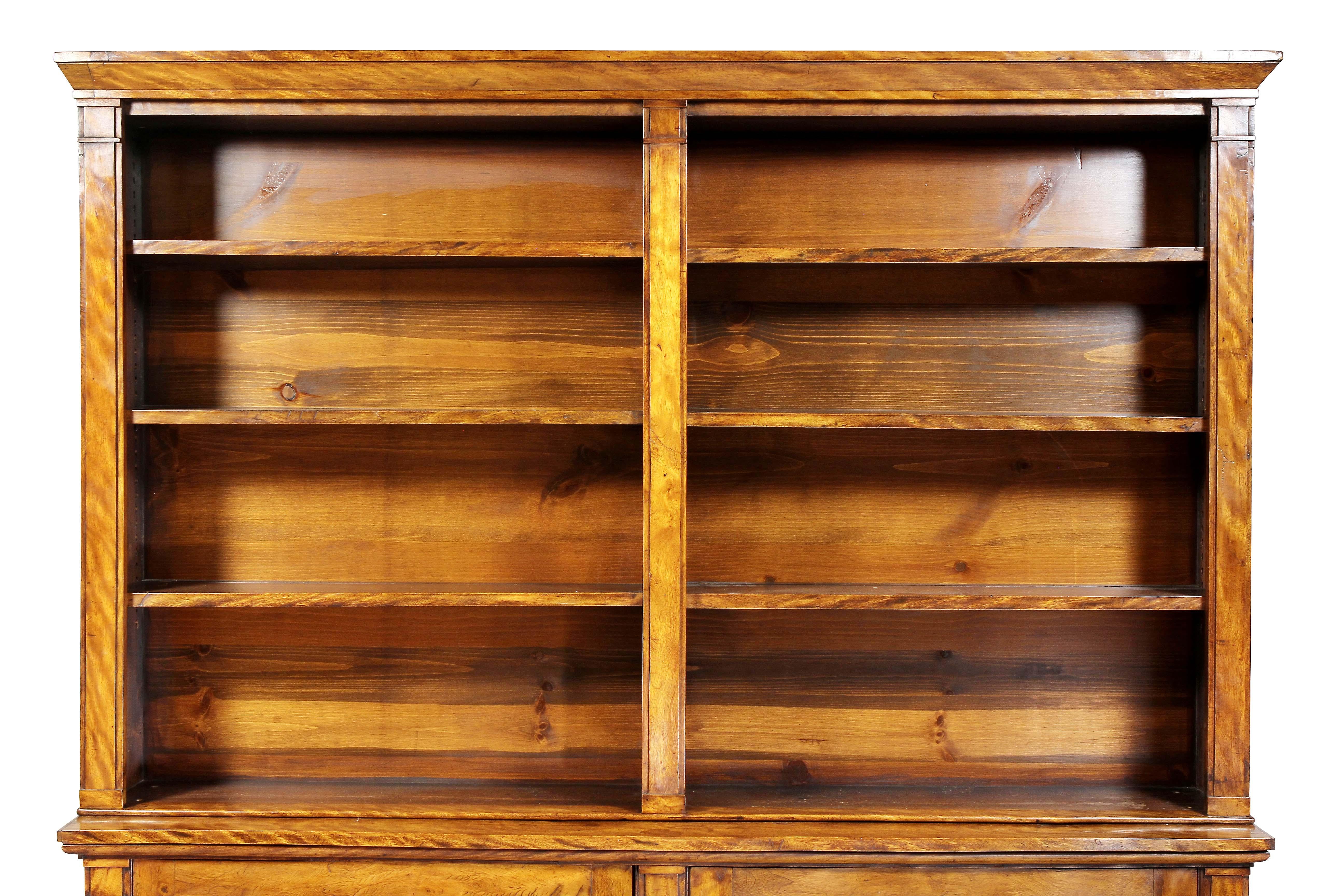 English William IV Satinwood Bookcase