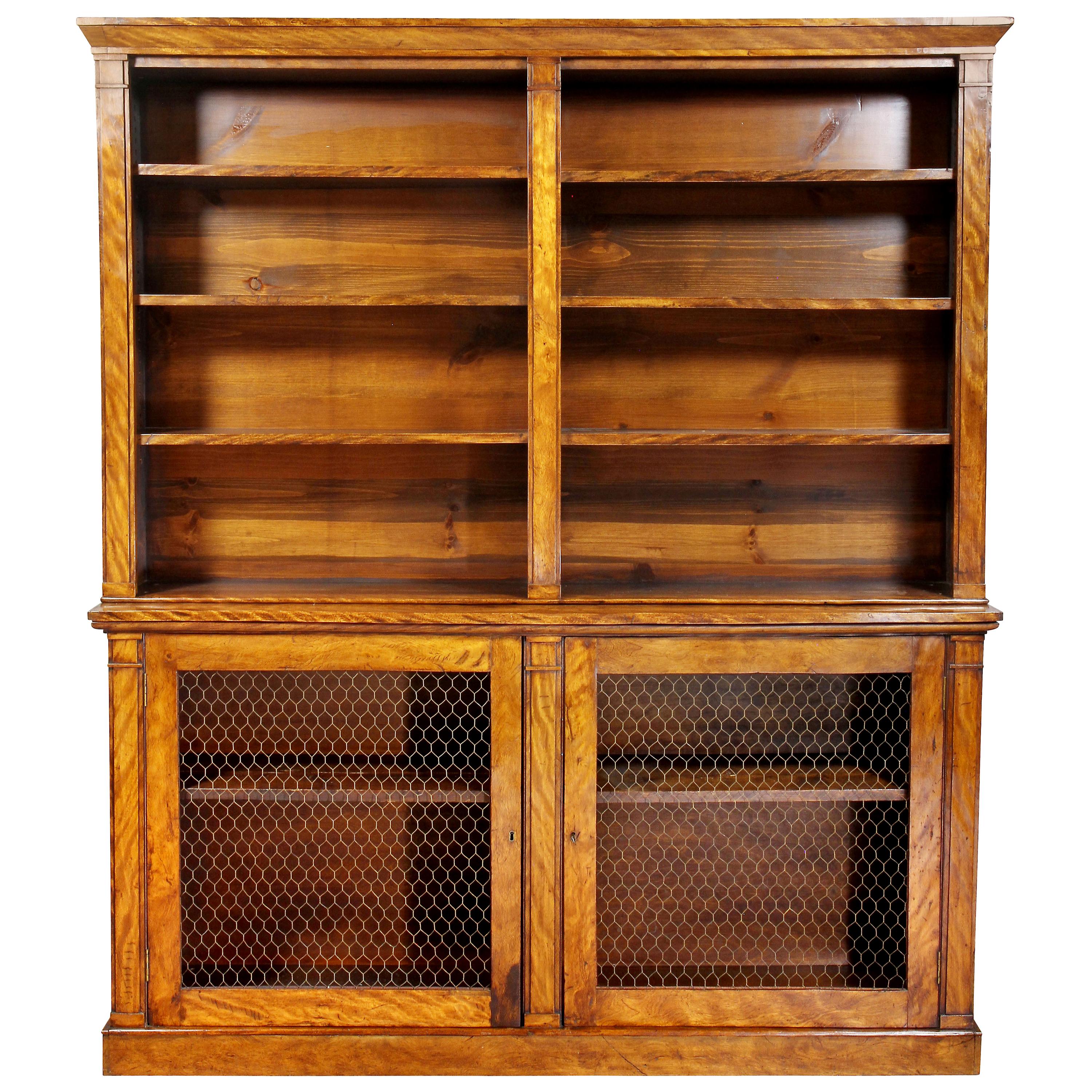 William IV Satinwood Bookcase