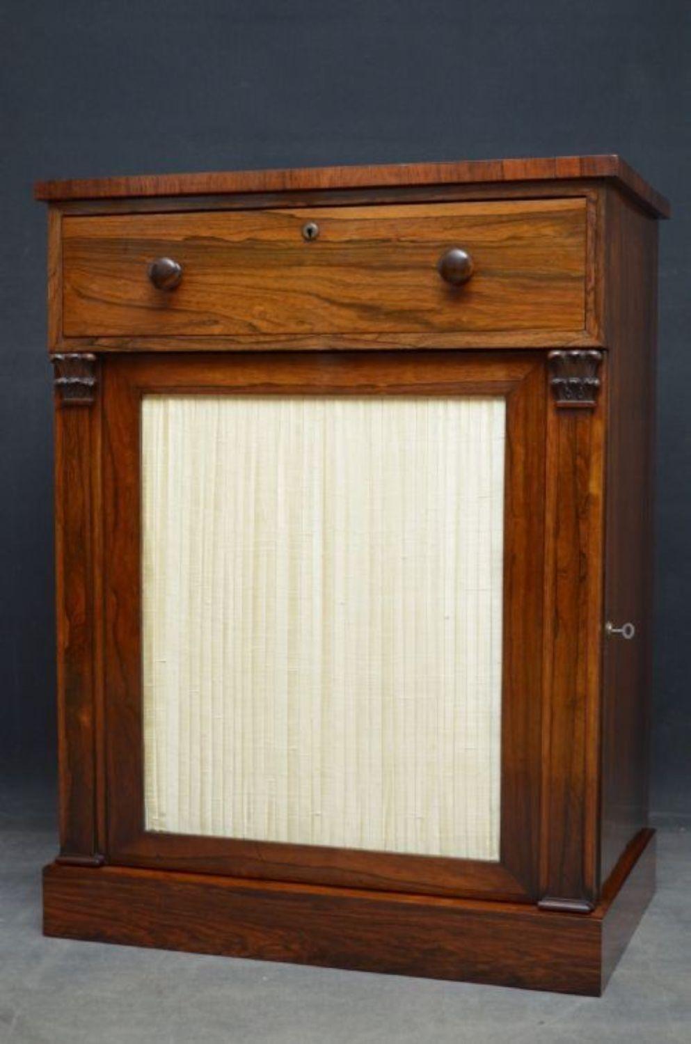 William IV Secretaire Cabinet in Rosewood For Sale 1