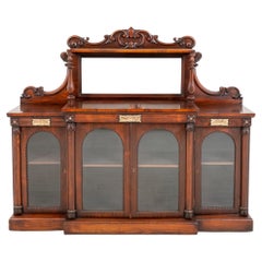 William IV Side Cabinet, Rosewood Sideboard Antique Server