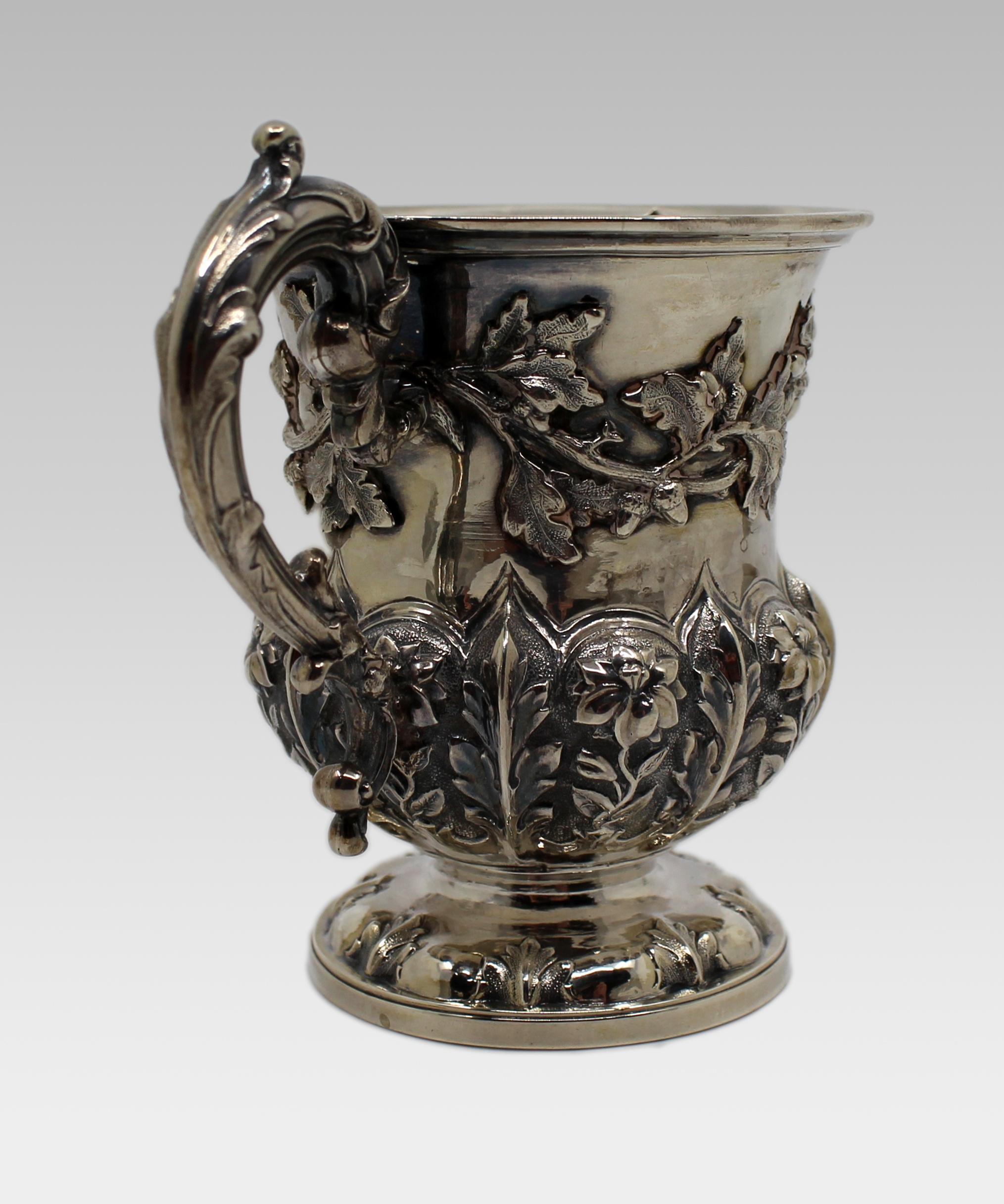 British William IV Silver Cream Jug by Barnard Brothers, London, 1834 For Sale