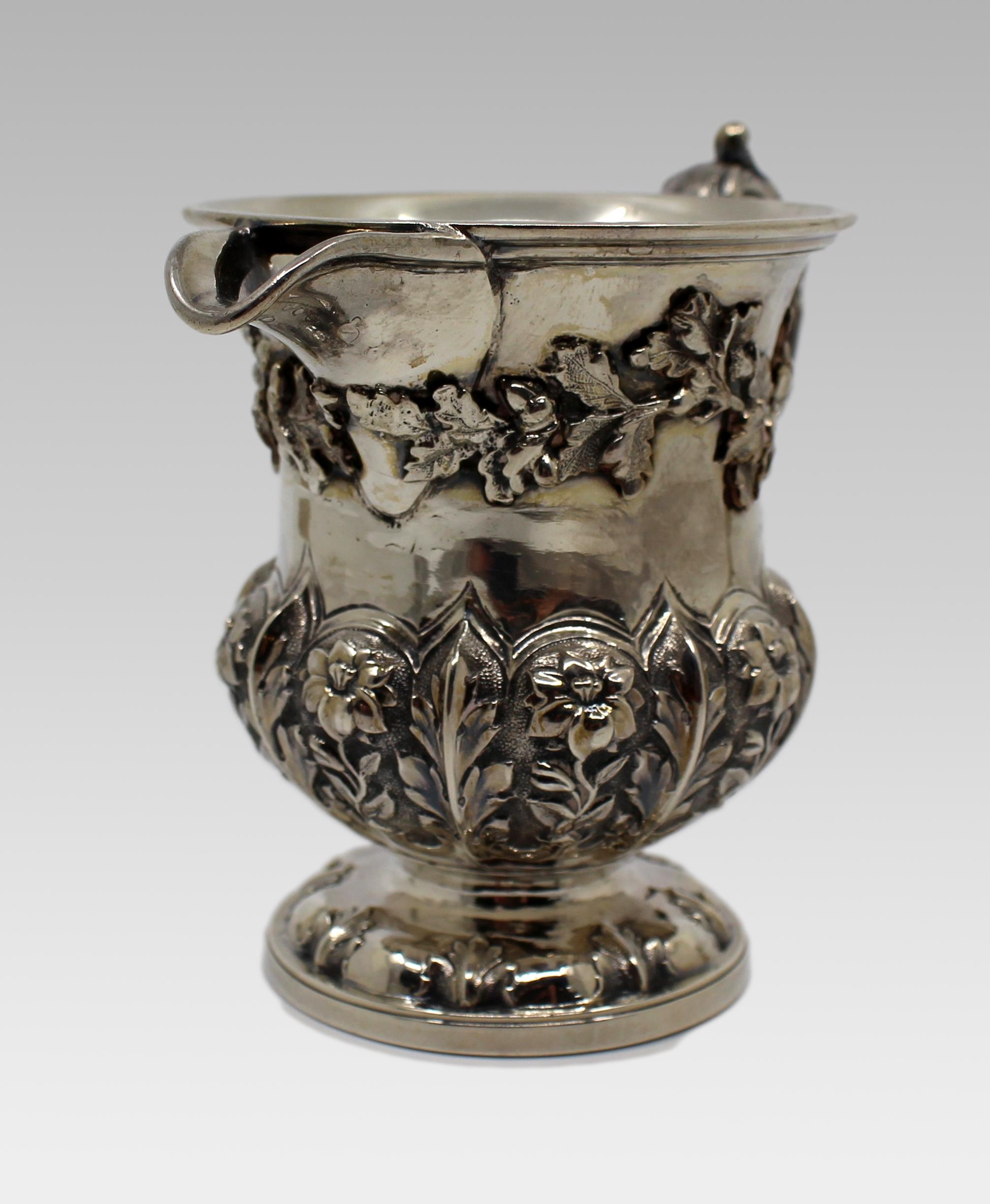 Sterling Silver William IV Silver Cream Jug by Barnard Brothers, London, 1834 For Sale