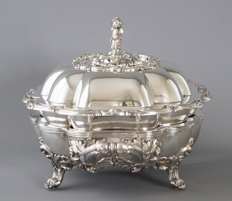 William IV Silver Entree Dish and Warmer Sheffield, 1832 at 1stDibs