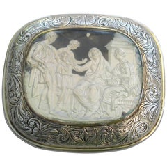 William IV Silver Gilt and Slip Cushion Shaped Vinaigrette Cornelia, 1834