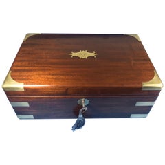 William IV Solid Mahogany Box