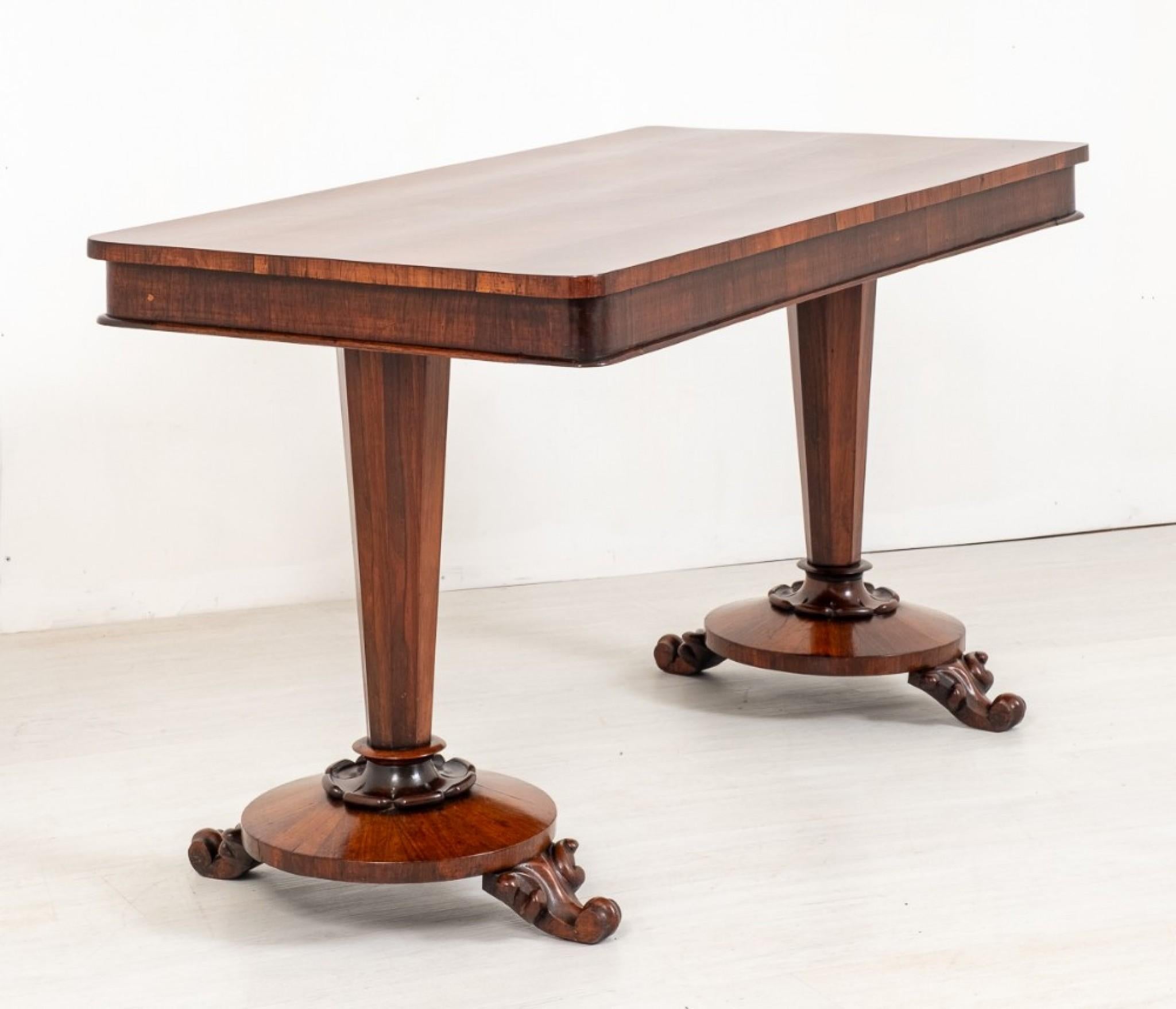 William IV rosewood stretcher table.
19th century
Featuring 