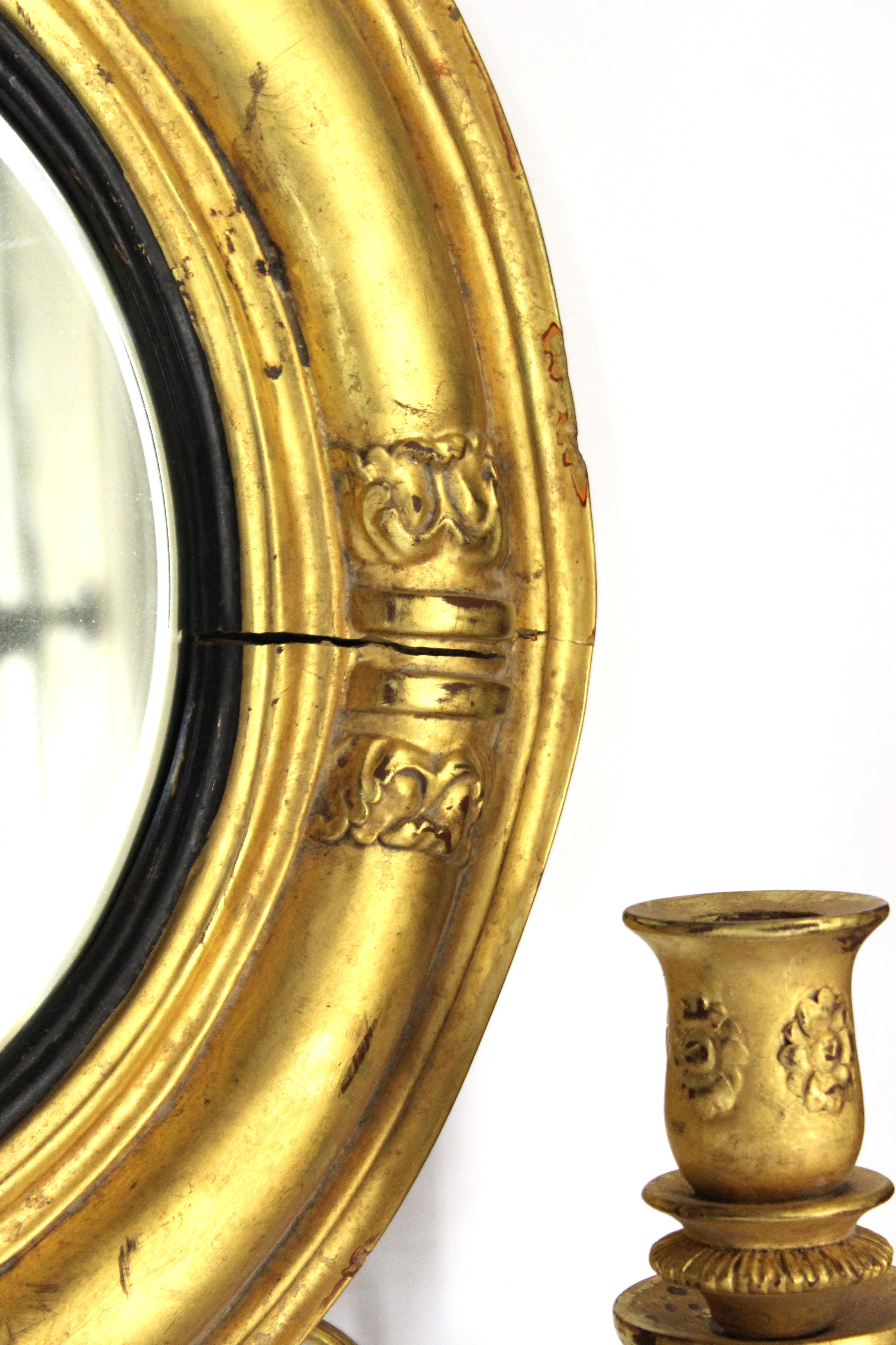 William IV Style Giltwood Girandole Mirror 3