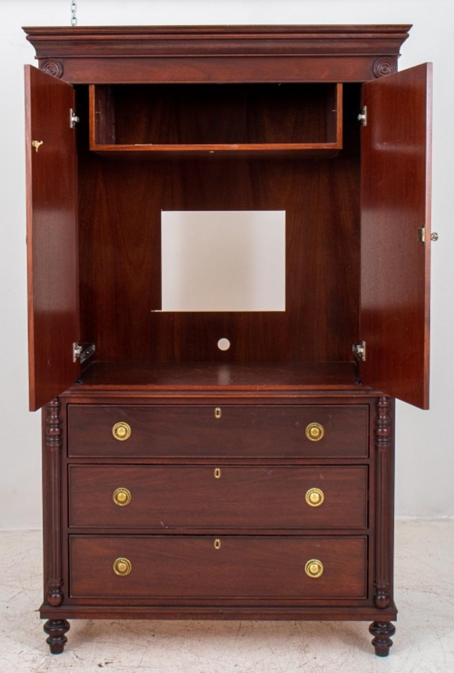 William IV Style Mahogany Linen Press For Sale 2