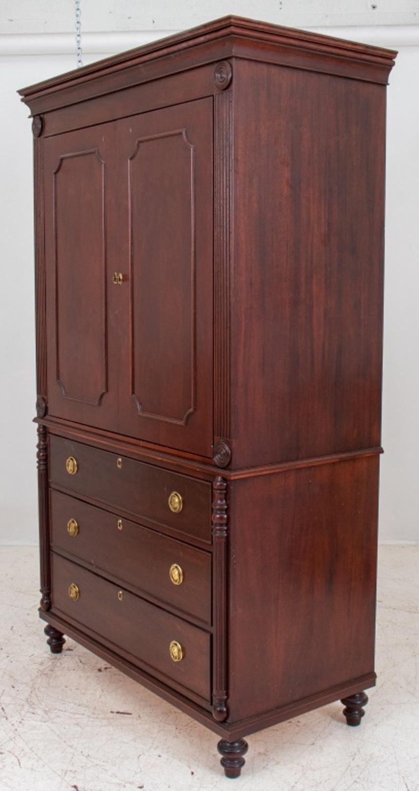 William IV Style Mahogany Linen Press For Sale 5