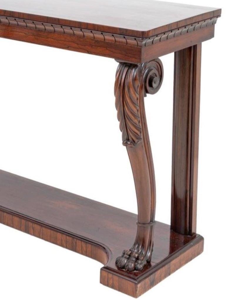 William IV Stil Rosewood Konsolentisch (William IV.) im Angebot