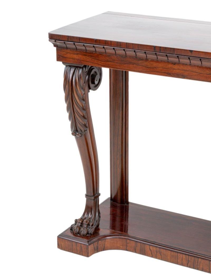 William IV Stil Rosewood Konsolentisch im Zustand „Gut“ im Angebot in Astoria, NY