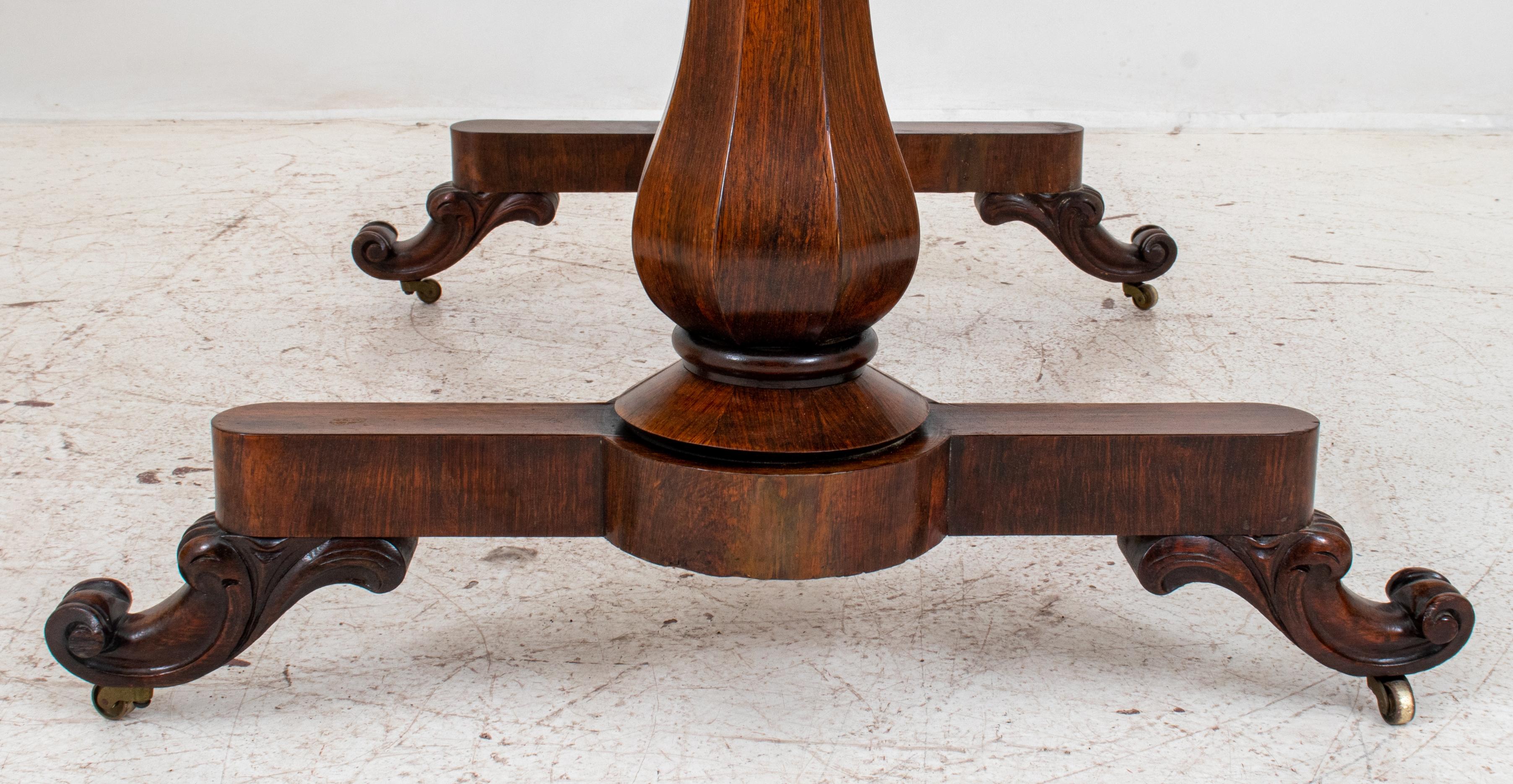 William IV Style Rosewood Library Table 6