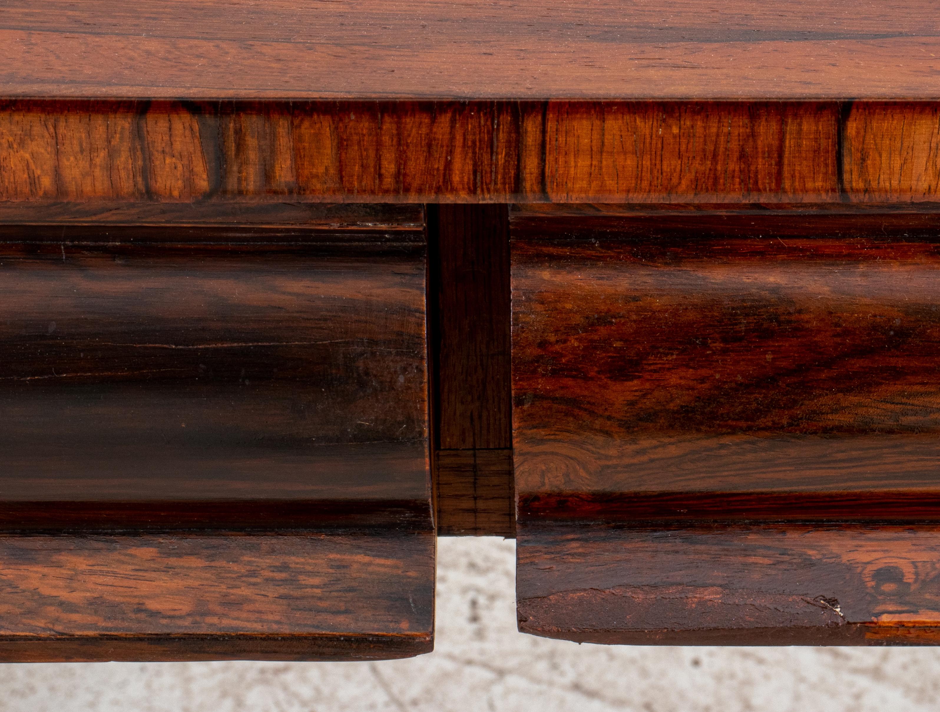 William IV Style Rosewood Library Table 1