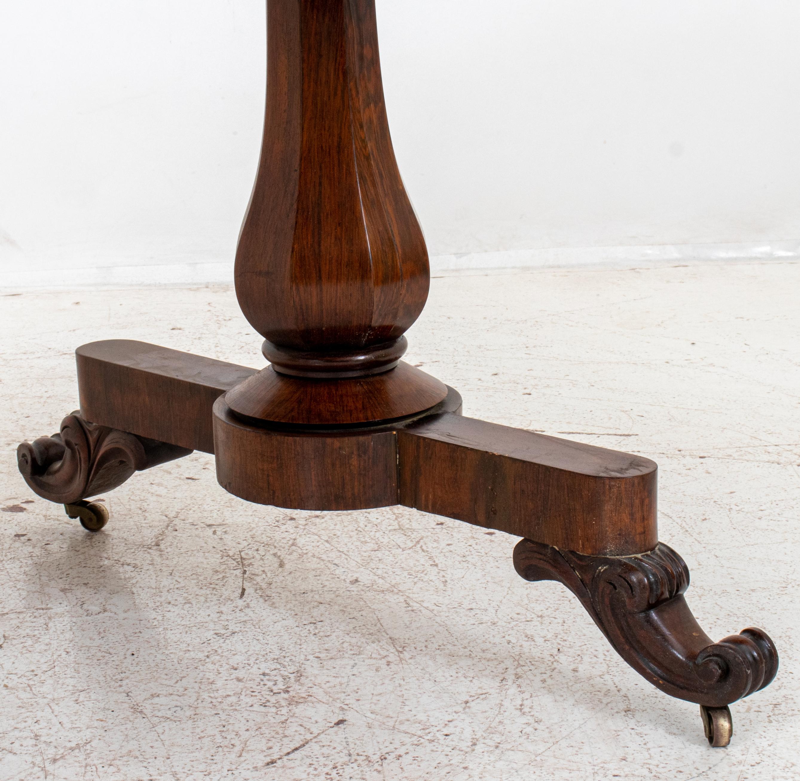 William IV Style Rosewood Library Table 4