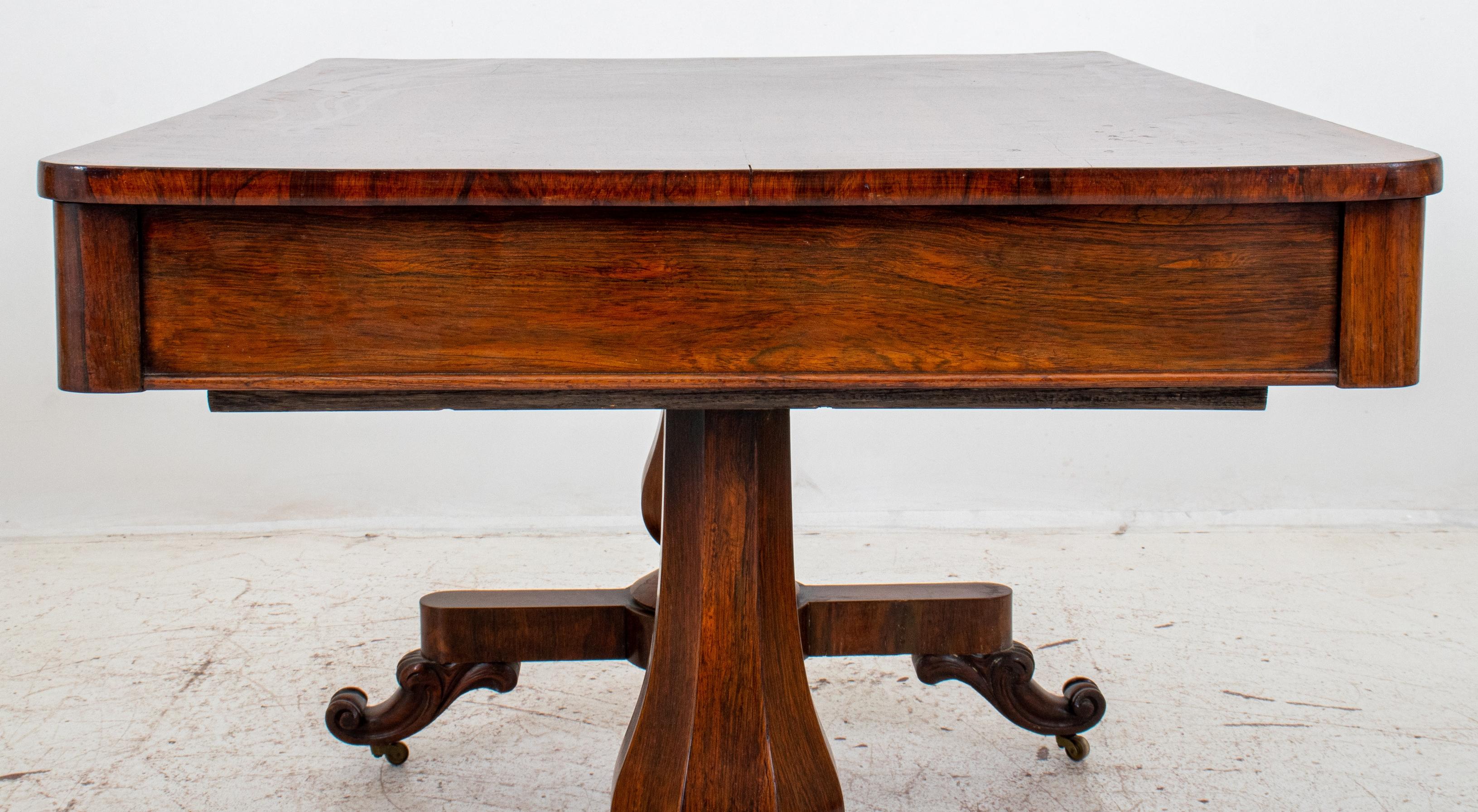 William IV Style Rosewood Library Table 5