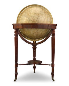 Globes terrestres et célestes William IV par J. W. Cary