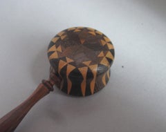 William IV Tunbridge Stickware Caddy Spoon, circa 1830