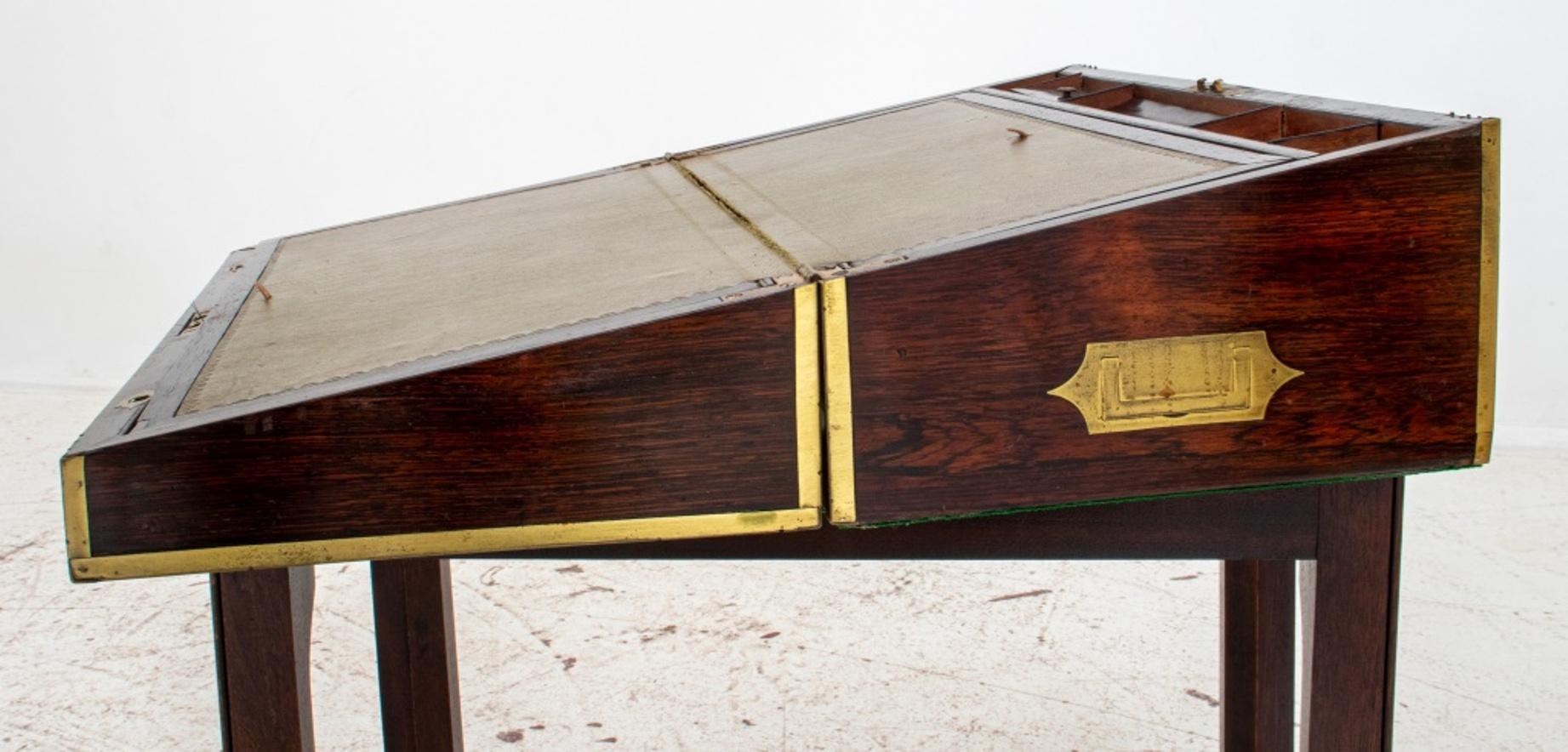 William IV / Victorian Lap Desk on Stand For Sale at 1stDibs