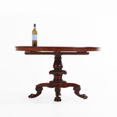 William IV / Victorian Mahogany Pedestal Dining Table, 19th C.