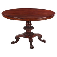 William IV / Victorian Mahogany Pedestal Dining Table, 19th C.